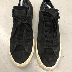 Converse Low Top Black Suede Sneakers